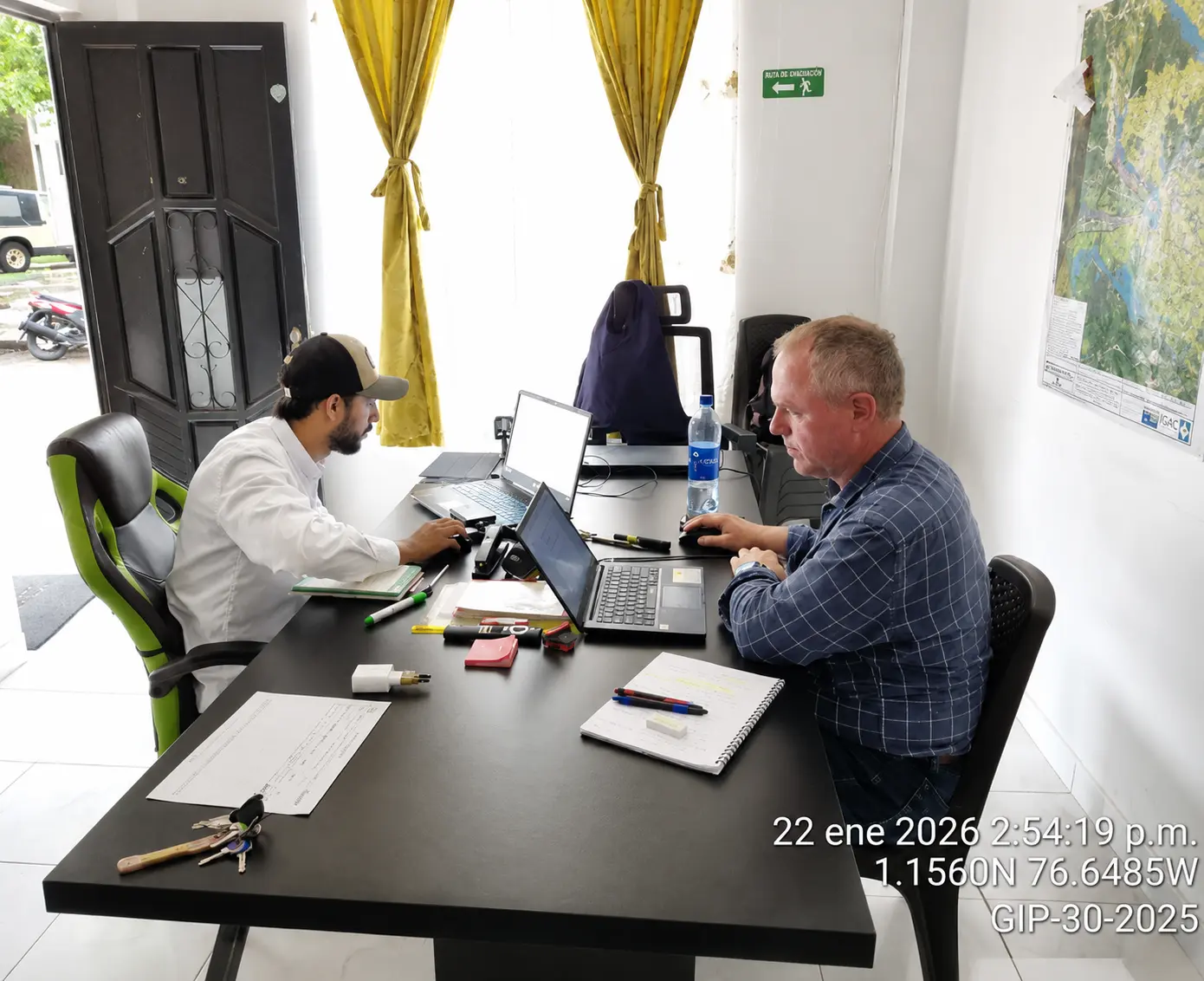 Verificación de seguridad en obra