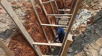 Excavación con entibado
